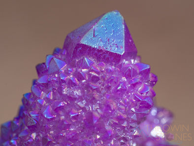 AURA QUARTZ, Ruby Pink - Rainbow Quartz Crystal, Crystal Cluster, Spirit Quartz, Metaphysical, Crystal Decor, R0591-Throwin Stones