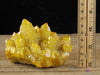 AURA QUARTZ Sunshine Yellow - Large - Rainbow Aura Quartz, Crystal Cluster, Spirit Quartz, Crystal Decor, Metaphysical, R0618-Throwin Stones