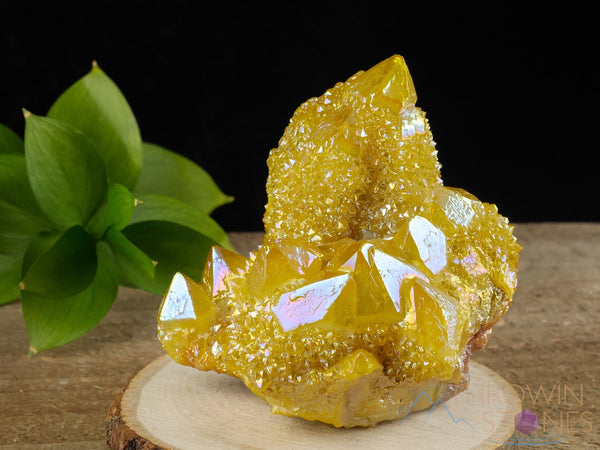 Yellow hot sale aura quartz