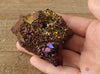 AURA QUARTZ, Titanium Gold - Rainbow Aura Quartz, Crystal Cluster, Spirit Quartz, Crystal Decor, Metaphysical, R0526-Throwin Stones