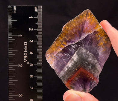 AURALITE AMETHYST CHEVRON Super Seven Crystal - Brazil - Self Care, Polished Gemstones, Healing Crystals, 53677-Throwin Stones