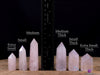 Aura ROSE QUARTZ Crystal Tower - Crystal Wand, Crystal Points, Obelisk, Birthstone, Home Decor, E2107-Throwin Stones