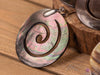 BLACK LIP SHELL Pendant - Spiral - Shell Necklace, Mother of Pearl Necklace, E0717-Throwin Stones