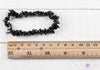 BLACK TOURMALINE Crystal Bracelet - Chip Beads - Beaded Bracelet, Handmade Jewelry, Healing Crystal Bracelet, E0829-Throwin Stones