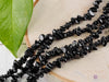 BLACK TOURMALINE Crystal Necklace - Chip Beads - Long Crystal Necklace, Beaded Necklace, Handmade Jewelry, E0817-Throwin Stones