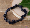 BLUE GOLDSTONE Crystal Bracelet - Chip Beads - Beaded Bracelet, Handmade Jewelry, Healing Crystal Bracelet, E0626-Throwin Stones