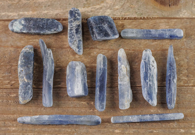 BLUE KYANITE Crystals - Tumbled Healing Stones, Self Care Gift, E0012-Throwin Stones