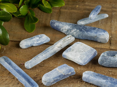 BLUE KYANITE Crystals - Tumbled Healing Stones, Self Care Gift, E0012-Throwin Stones