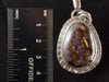 BOULDER OPAL Pendant - Sterling Silver - Birthstone Jewelry, Opal Cabochon Necklace, Australian Opal, 54656-Throwin Stones