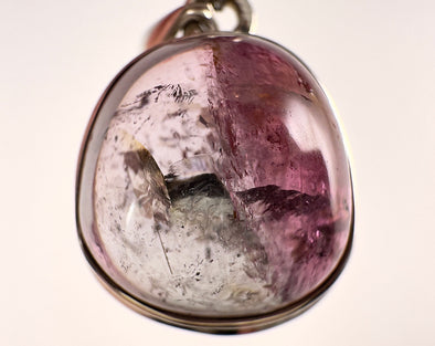 Bicolor TOURMALINE Crystal Pendant - Sterling Silver, Cabochon - Birthstone, Fine Jewelry, Healing Crystals and Stones, 54444-Throwin Stones