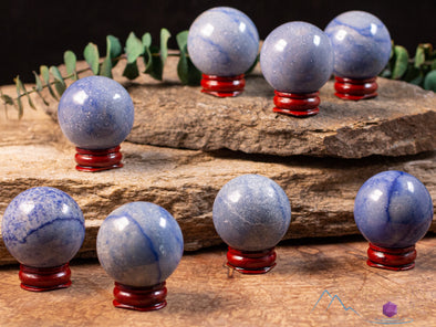 Natural Blue Kyanite Sphere Ball With Stand – Reiki Healing Crystal, India