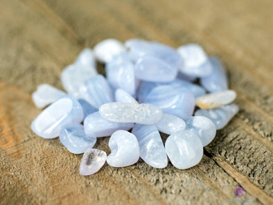 Blue CHALCEDONY Crystal Chips - Small Crystals, Gemstones, Jewelry Making, Tumbled Crystals, E1804-Throwin Stones
