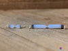 Blue CHALCEDONY Crystal Earrings - Crystal Points, Dangle Earrings, Crystal Drop Earrings, E2097-Throwin Stones