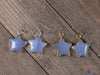 Blue CHALCEDONY Crystal Star Earrings - Dangle Earrings, Handmade Jewelry, Crystal Drop Earrings, E2095-Throwin Stones