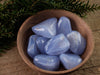 Blue CHALCEDONY Crystals - Tumbled Healing Stones, Self Care Gift, E1424-Throwin Stones