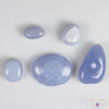 Blue CHALCEDONY Crystals - Tumbled Healing Stones, Self Care Gift, E1424-Throwin Stones