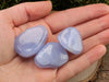 Blue CHALCEDONY Crystals - Tumbled Healing Stones, Self Care Gift, E1424-Throwin Stones