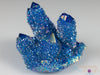 Blue FLAME AURA QUARTZ Crystal Cluster - Rainbow Quartz Crystal, Spirit Quartz Cluster, Crystal Decor, E2134-Throwin Stones