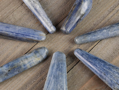 Blue KYANITE Crystal Wand - Crystal Wand, Self Care, Healing Crystals and Stones, E1027-Throwin Stones