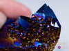 Blue TITANIUM AURA QUARTZ Crystal Cluster - Rainbow Quartz Crystal, Spirit Quartz Cluster, Crystal Decor, E2143-Throwin Stones