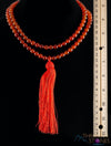 CARNELIAN Crystal Necklace, Mala - Handmade Jewelry, Beaded Necklace, Healing Crystals and Stones, E0119-Throwin Stones