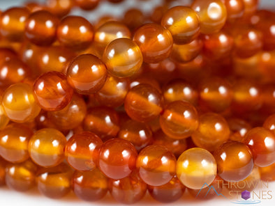 CARNELIAN Crystal Necklace, Mala - Meditation Jewelry, Beaded Necklace, Healing Crystals and Stones, E0119-Throwin Stones