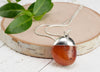 CARNELIAN Crystal Pendant - Tumbled Crystals, Handmade Jewelry, Healing Crystals and Stones, E0985-Throwin Stones