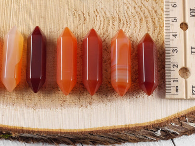 CARNELIAN Crystal Points - Mini - Jewelry Making, Healing Crystals and Stones, E0224-Throwin Stones