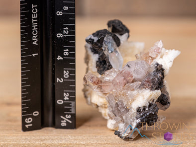 CASSITERITE, ALBITE, QUARTZ Raw Crystal Cluster - Housewarming Gift, Home Decor, Raw Crystals and Stones, 40652-Throwin Stones