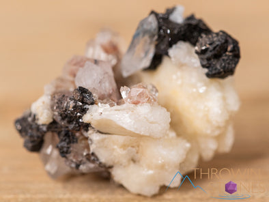 CASSITERITE, ALBITE, QUARTZ Raw Crystal Cluster - Housewarming Gift, Home Decor, Raw Crystals and Stones, 40652-Throwin Stones