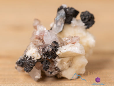 CASSITERITE, ALBITE, QUARTZ Raw Crystal Cluster - Housewarming Gift, Home Decor, Raw Crystals and Stones, 40652-Throwin Stones