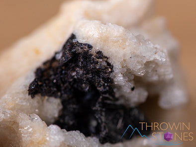 CASSITERITE on ALBITE Raw Crystal Cluster - Housewarming Gift, Home Decor, Raw Crystals and Stones, 40663-Throwin Stones