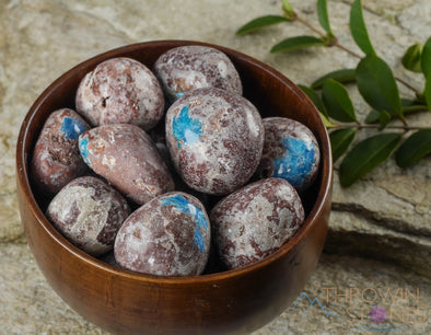 CAVANSITE Tumbled Stones - Natural Polished Crystals, Chakra Rocks, Self Care, E0219-Throwin Stones