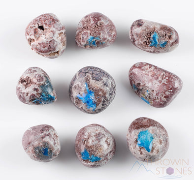 CAVANSITE Tumbled Stones - Natural Polished Crystals, Chakra Rocks, Self Care, E0219-Throwin Stones