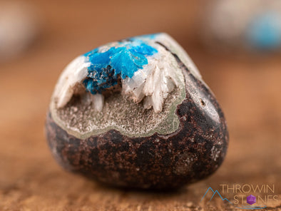 CAVANSITE Tumbled Stones - Natural Polished Crystals, Chakra Rocks, Self Care, E0219-Throwin Stones