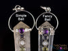 CHAKRA & CLEAR QUARTZ Crystal Pendant - Crystal Points, Handmade Jewelry, Healing Crystals and Stones, E2119-Throwin Stones