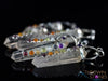 CHAKRA & CLEAR QUARTZ Crystal Pendant - Crystal Points, Handmade Jewelry, Healing Crystals and Stones, E2119-Throwin Stones