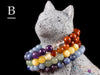 CHAKRA Crystal Bracelet - Round Beads - Beaded Bracelet, Handmade Jewelry, Healing Crystal Bracelet, E1354-Throwin Stones