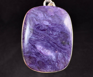 CHAROITE Crystal Pendant - Sterling Silver, AAA - Fine Jewelry, Healing Crystals and Stones, 53173-Throwin Stones