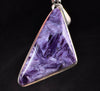 CHAROITE Crystal Pendant - Sterling Silver, AAA - Fine Jewelry, Healing Crystals and Stones, 53174-Throwin Stones