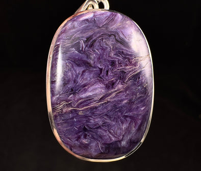 CHAROITE Crystal Pendant - Sterling Silver - Fine Jewelry, Healing Crystals and Stones, 52863-Throwin Stones