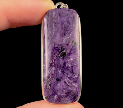 CHAROITE Crystal Pendant - Sterling Silver - Fine Jewelry, Healing Crystals and Stones, 52864-Throwin Stones