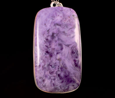 CHAROITE Crystal Pendant - Sterling Silver - Fine Jewelry, Healing Crystals and Stones, 52865-Throwin Stones