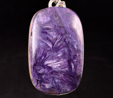 CHAROITE Crystal Pendant - Sterling Silver - Fine Jewelry, Healing Crystals and Stones, 52866-Throwin Stones
