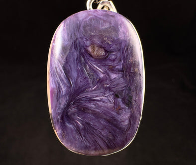 CHAROITE Crystal Pendant - Sterling Silver - Fine Jewelry, Healing Crystals and Stones, 52868-Throwin Stones