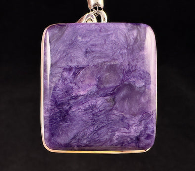 CHAROITE Crystal Pendant - Sterling Silver - Fine Jewelry, Healing Crystals and Stones, 52869-Throwin Stones