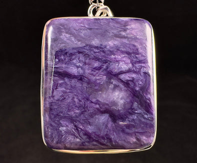 CHAROITE Crystal Pendant - Sterling Silver - Fine Jewelry, Healing Crystals and Stones, 52876-Throwin Stones