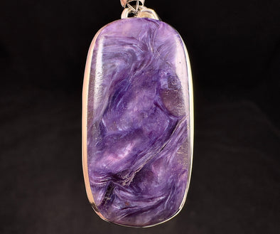 CHAROITE Crystal Pendant - Sterling Silver - Fine Jewelry, Healing Crystals and Stones, 52885-Throwin Stones