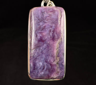 CHAROITE Crystal Pendant - Sterling Silver - Fine Jewelry, Healing Crystals and Stones, 52886-Throwin Stones
