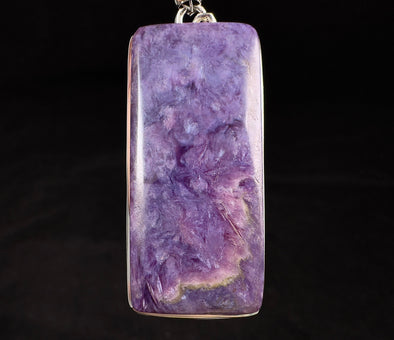 CHAROITE Crystal Pendant - Sterling Silver - Fine Jewelry, Healing Crystals and Stones, 52888-Throwin Stones